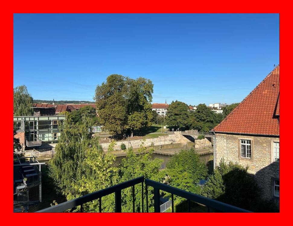 Blick vom Balkon