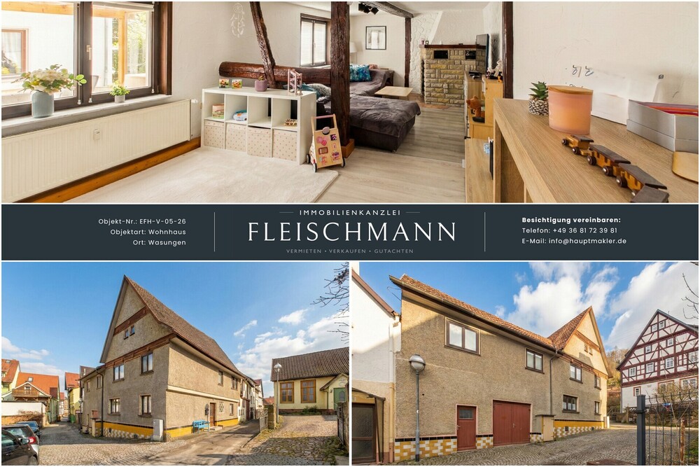 Thumbnail-Zuhause mit Rhythmus: Großzügiges Einfamilienhaus in Wasungen sucht neue Geschichte