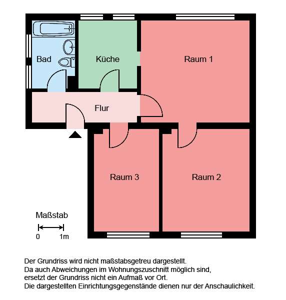Thumbnail-Wohnung zum Mieten in Castrop-Rauxel 439,00 € 58.4 m²