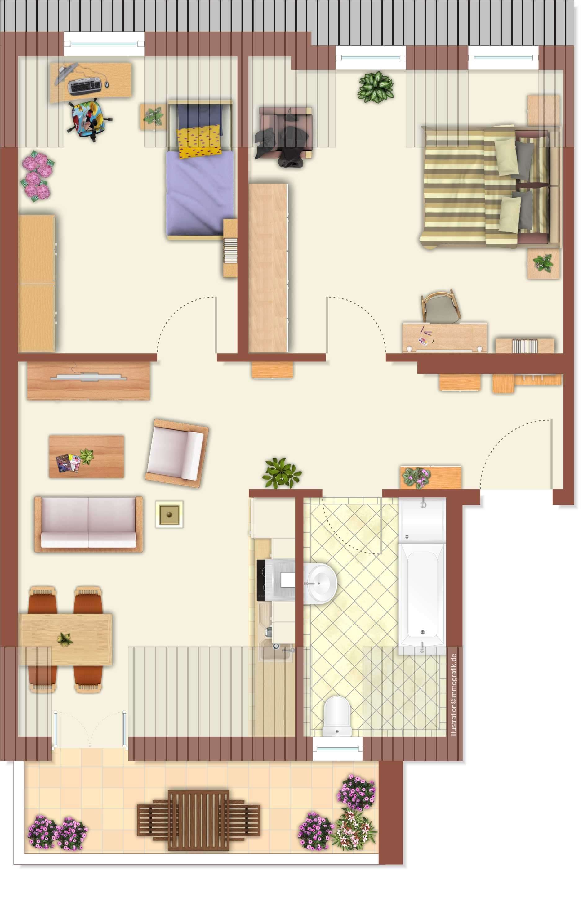 Thumbnail-Wohnung zum Kaufen in Leipzig 209.000,00 € 71.7 m²