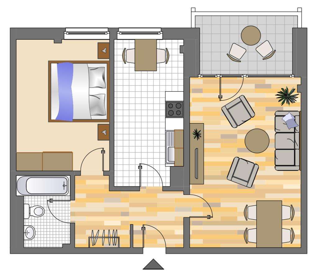 Thumbnail-Wohnung zum Mieten in Düsseldorf 719,00 € 58.73 m²