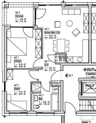 Thumbnail-Wohnung zum Mieten in Lengede 800,00 € 66 m²