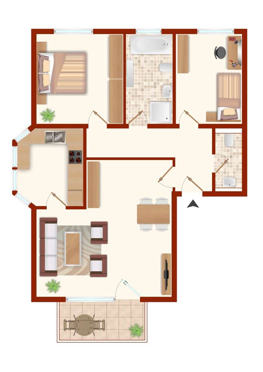 Thumbnail-Wohnung zum Kaufen in Mössingen-Belsen 240.000,00 € 72.6 m²