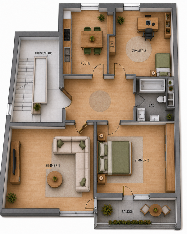 Thumbnail-Wohnung zum Mieten in Siegen 780,00 € 86 m²
