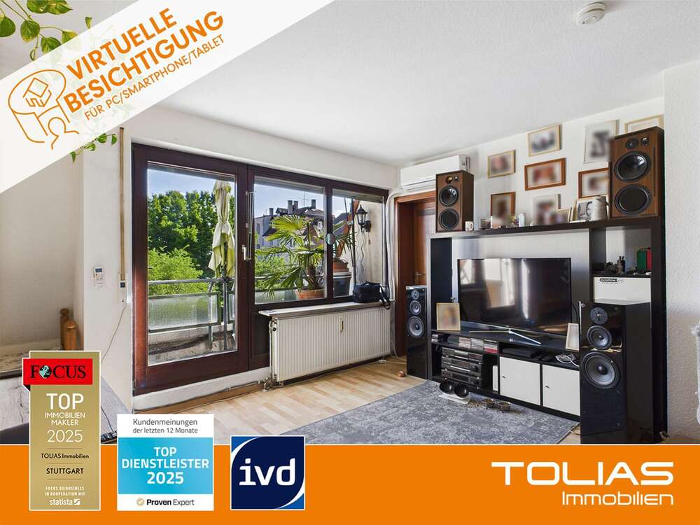 Thumbnail-Wohnung zum Kaufen in Stuttgart 129.000,00 € 32.33 m²