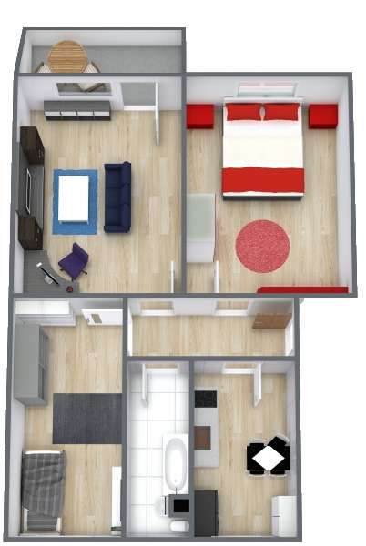 Thumbnail-Wohnung zum Mieten in Wernigerode 423,71 € 60.53 m²