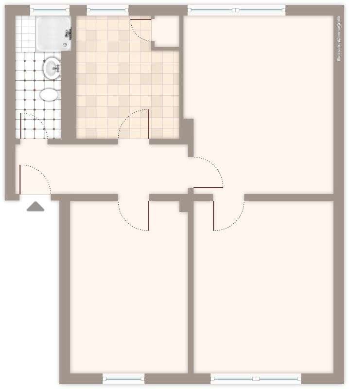 Thumbnail-Wohnung zum Mieten in Mönchengladbach 519,00 € 52.47 m²