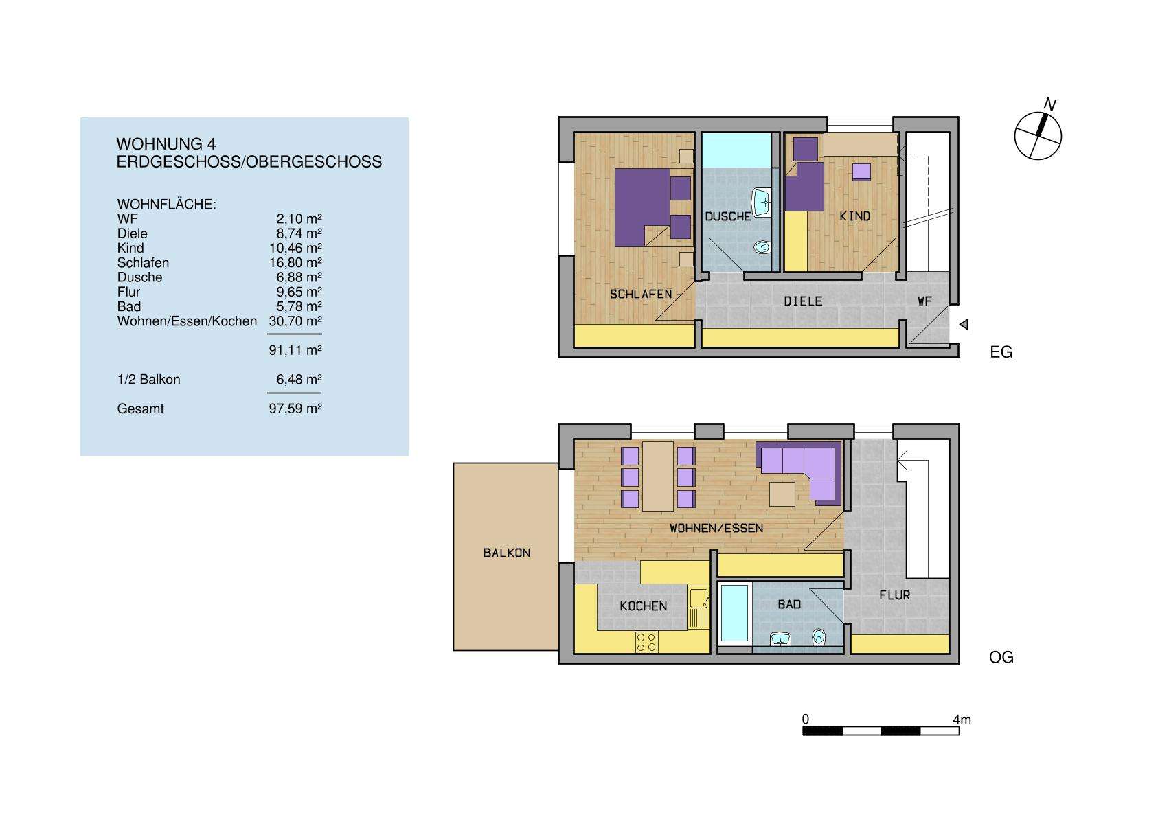 Thumbnail-Wohnung zum Kaufen in Simmozheim 519.667,00 € 97.59 m²