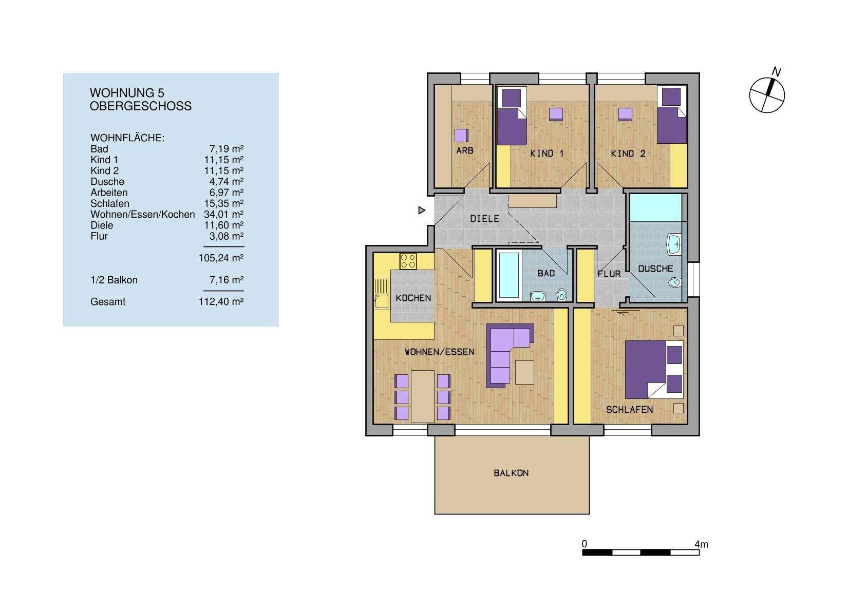 Thumbnail-Wohnung zum Kaufen in Simmozheim 598.530,00 € 112.4 m²