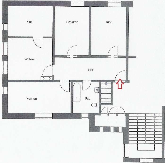 Thumbnail-Wohnung zum Mieten in Werdau OT Langenhessen 456,00 € 83 m²