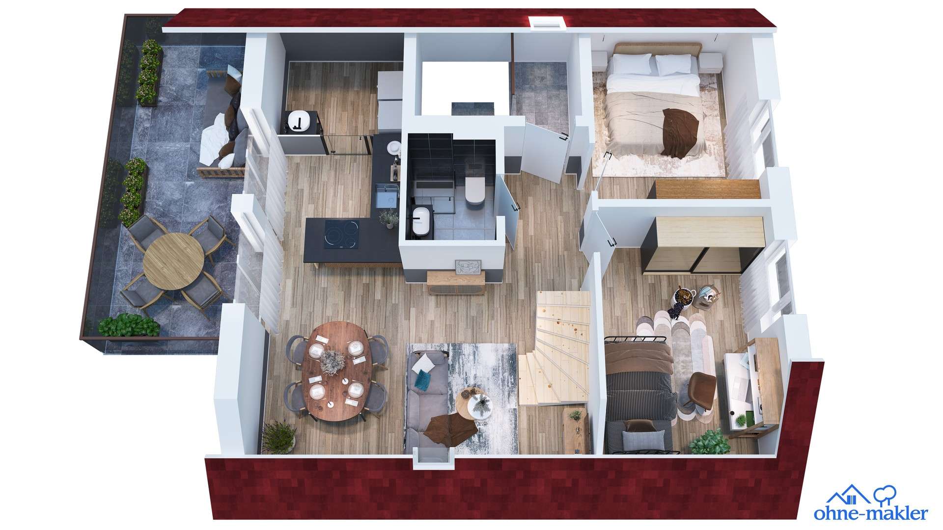 Thumbnail-Wohnung zum Mieten in Allmendingen 1.590,00 € 106 m²