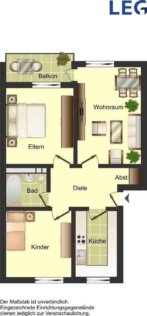 Thumbnail-Wohnung zum Mieten in Grevenbroich 670,00 € 69 m²