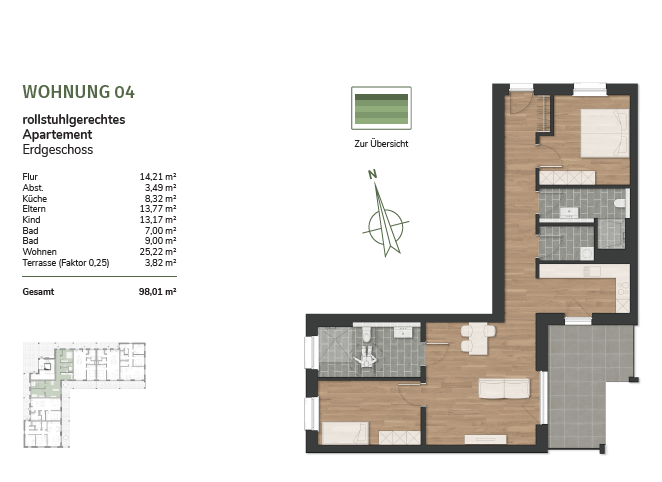 Thumbnail-Wohnung zum Mieten in Zetel 990,00 € 98.91 m²