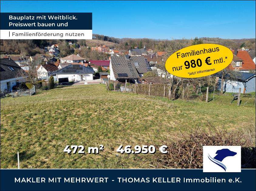 Thumbnail-Grundstück zu verkaufen in Hirzenhain 46.950,00 € 472 m²