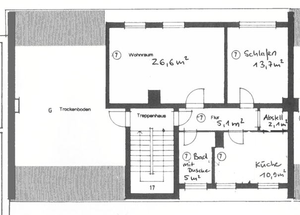 Thumbnail-Wohnung zum Kaufen in Neubrandenburg 122.000,00 € 63.55 m²