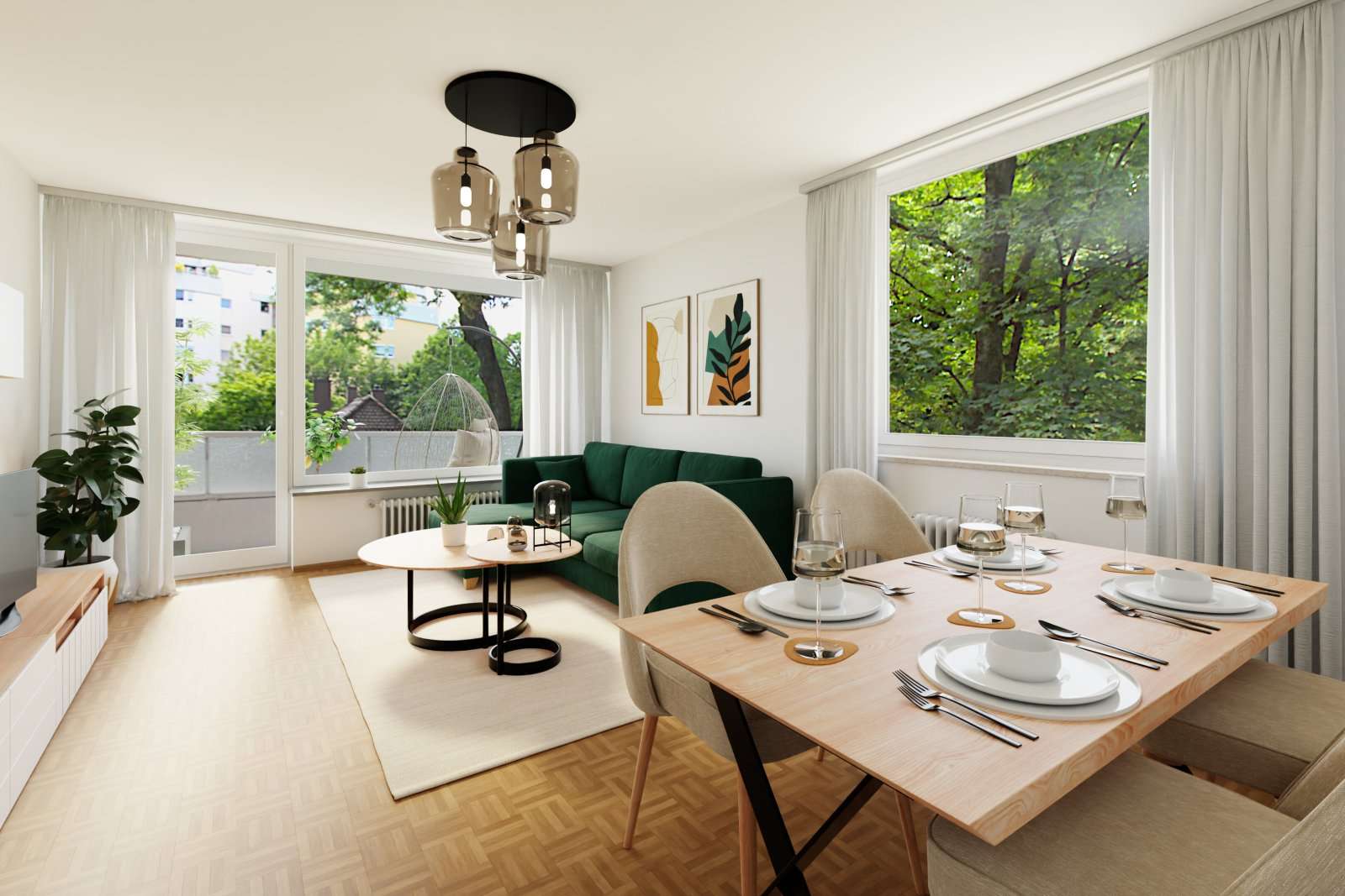 Thumbnail-Wohnung zum Mieten in Augsburg 975,00 € 65 m²