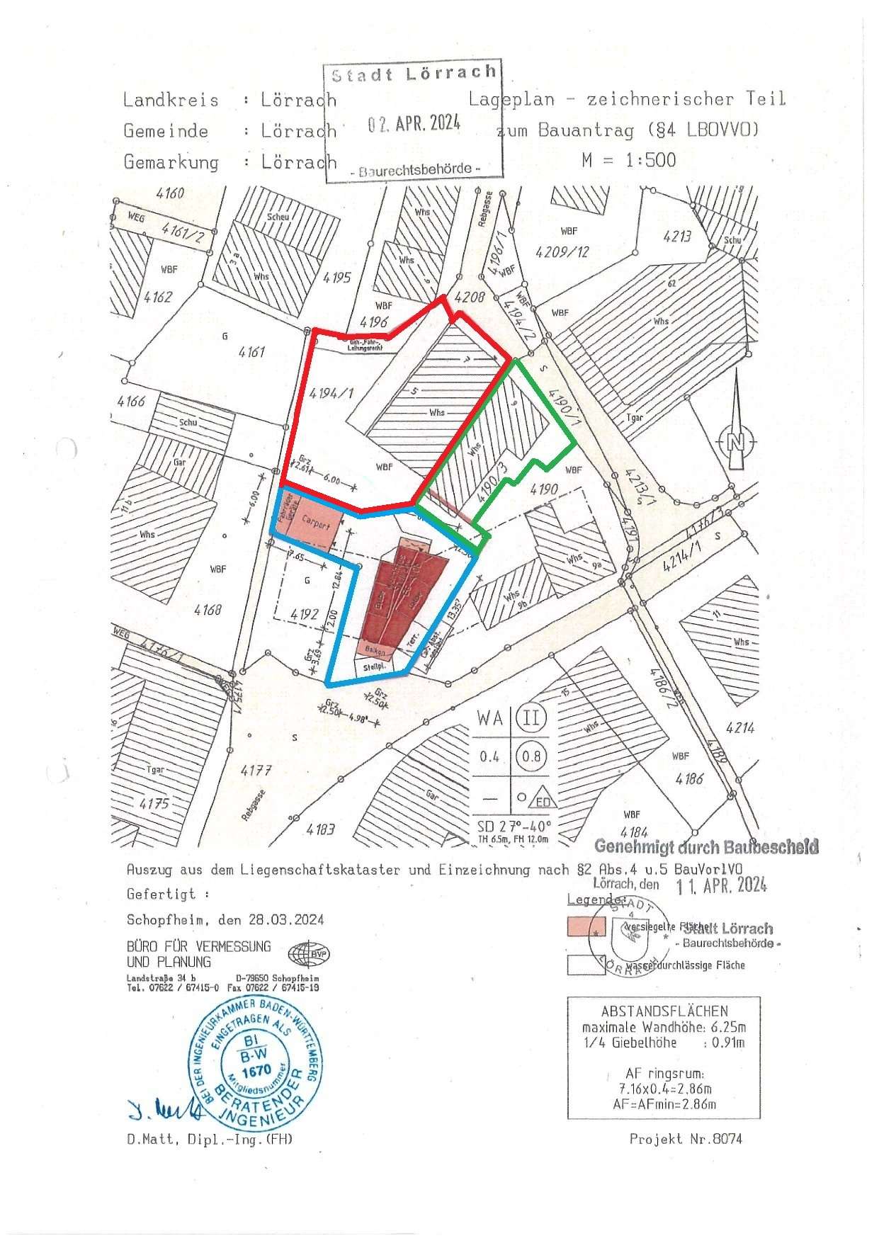 Thumbnail-Grundstück zu verkaufen in Lörrach 400.000,00 € 400 m²