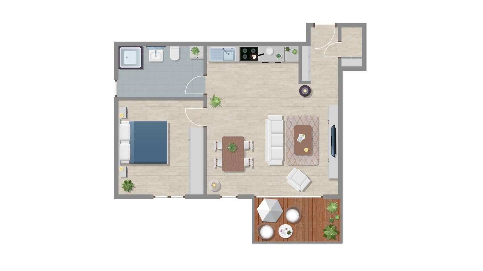 Thumbnail-Wohnung zum Kaufen in Fulda 287.000,00 € 63.9 m²