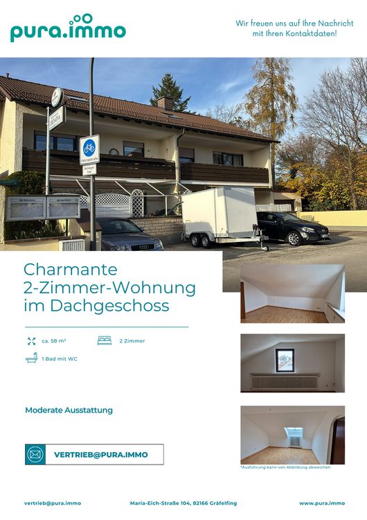 Thumbnail-Wohnung zum Mieten in Gilching 1.000,00 € 58 m²