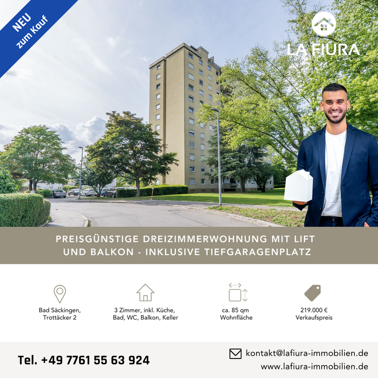 Thumbnail-Wohnung zum Kaufen in Bad Säckingen 199.000,00 € 85.39 m²