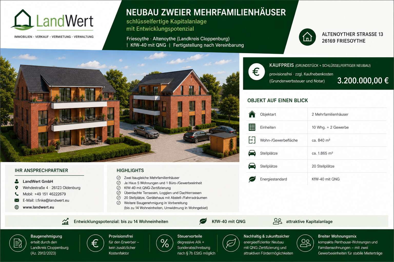 Thumbnail-Grundstück zu verkaufen in Friesoythe 3.200.000,00 € 1865 m²