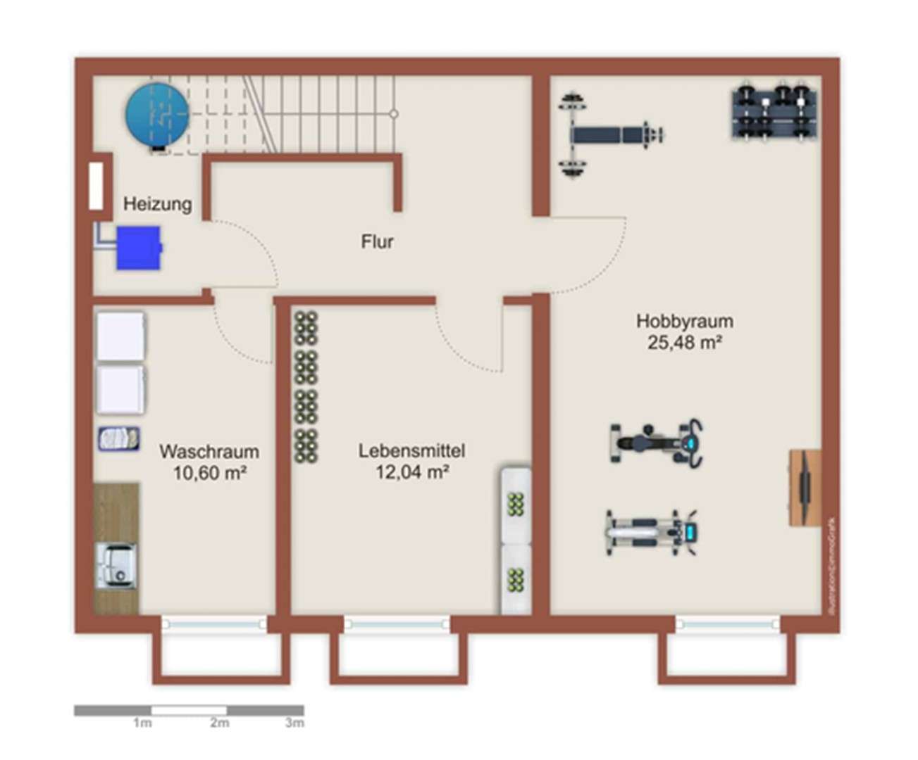 Thumbnail-Wohnung zum Mieten in Griesheim 900,00 € 55 m²