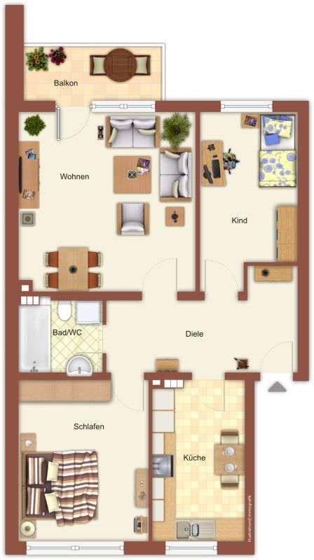 Thumbnail-Wohnung zum Mieten in Mönchengladbach 709,00 € 73 m²