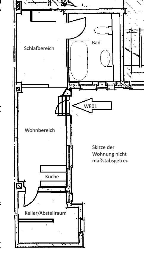Thumbnail-Wohnung zum Mieten in Marburg 585,00 € 45 m²