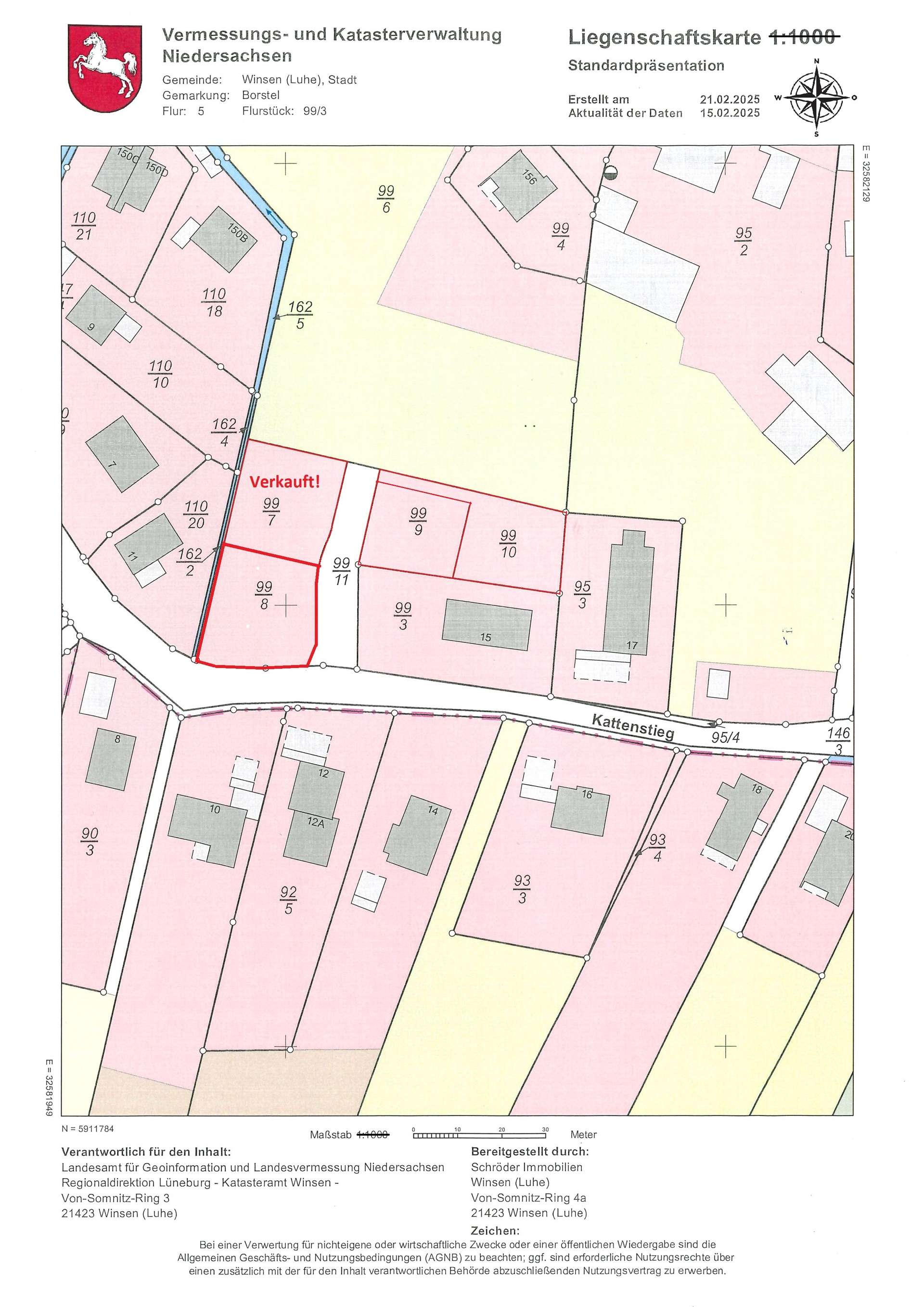 Thumbnail-Grundstück zu verkaufen in Winsen (Luhe) 233.250,00 € 622 m²