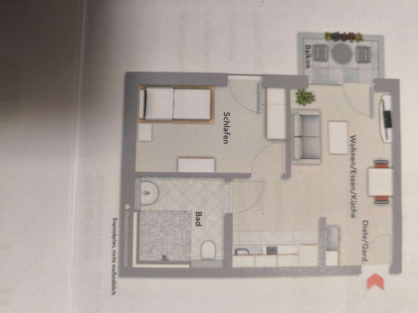 Thumbnail-Wohnung zum Mieten in Ludwigshafen Friesenheim 690,00 € 43.5 m²
