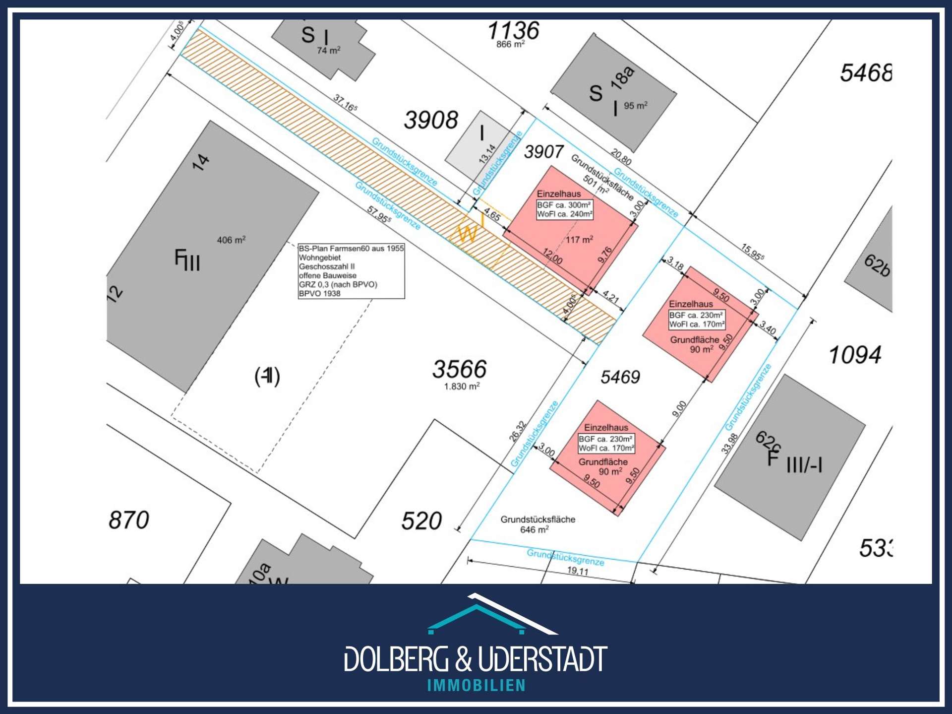 Thumbnail-Grundstück zu verkaufen in Hamburg Farmsen-Berne 1.149.000,00 € 1147 m²