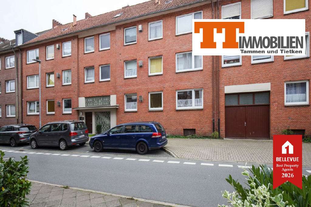 Thumbnail-Wohnung zum Mieten in Wilhelmshaven-Innenstadt 495,00 € 77 m²