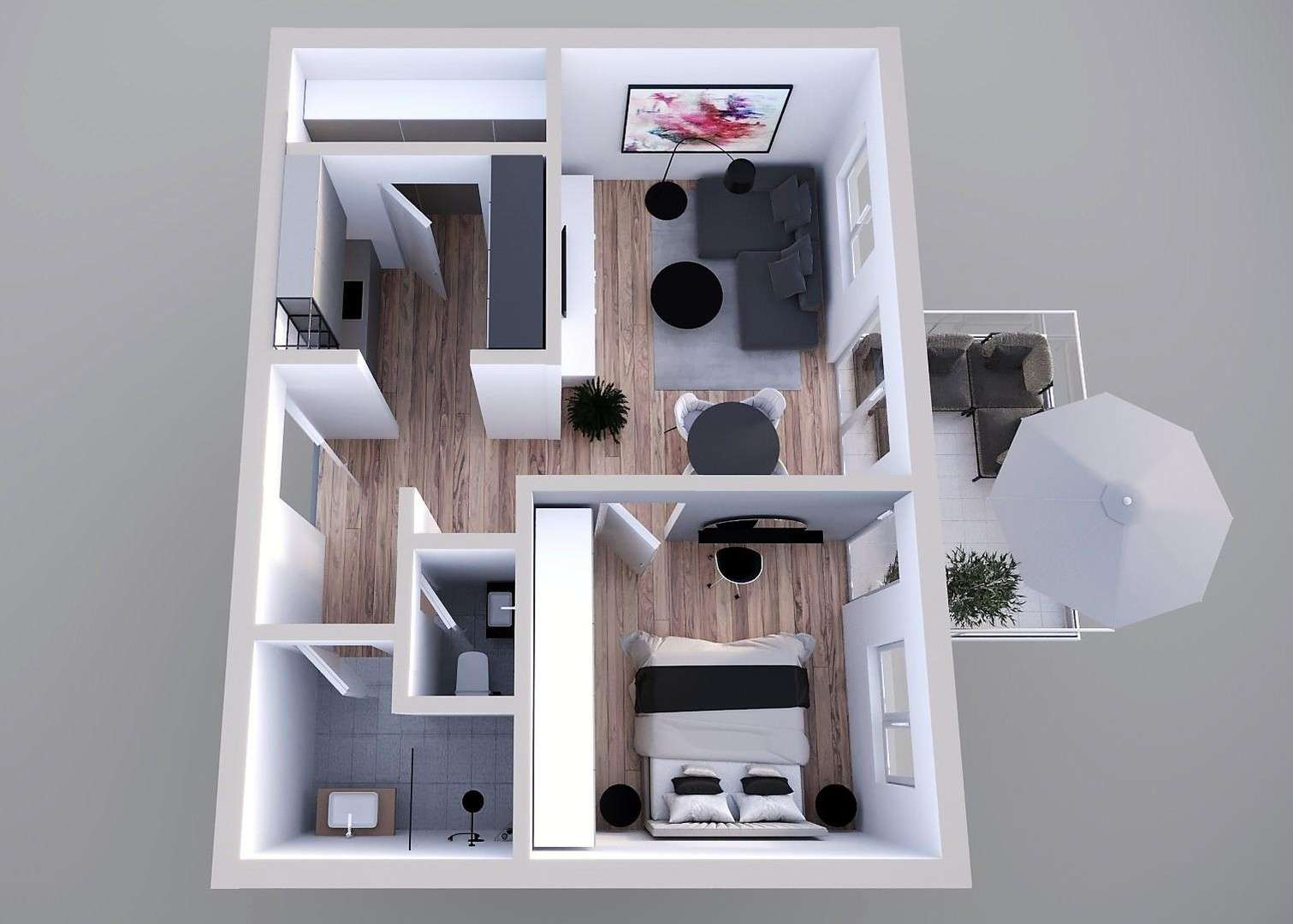 Thumbnail-Wohnung zum Mieten in Philippsburg-Rheinsheim 820,00 € 58 m²