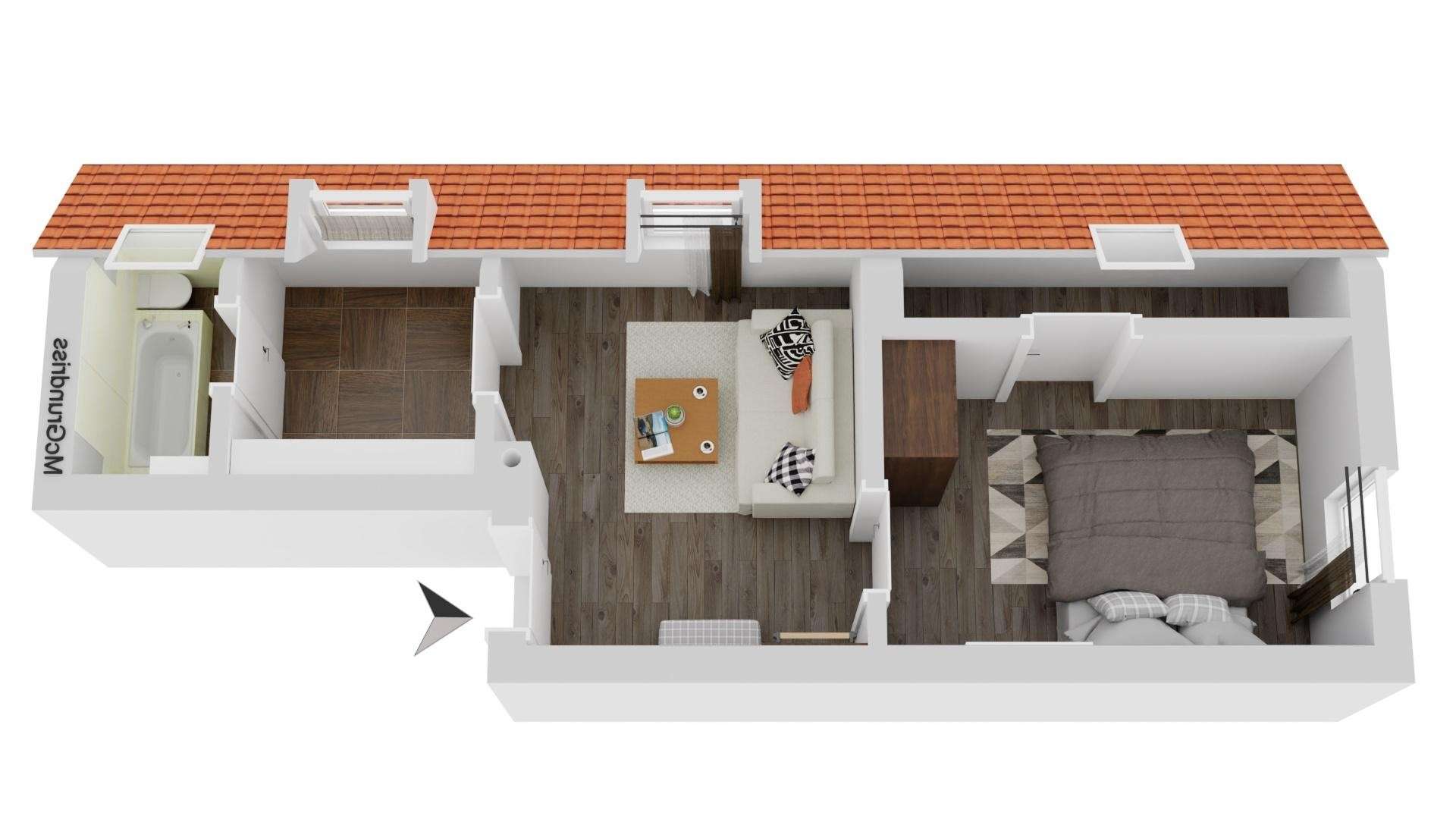 Thumbnail-Wohnung zum Mieten in Wiesloch 650,00 € 40 m²