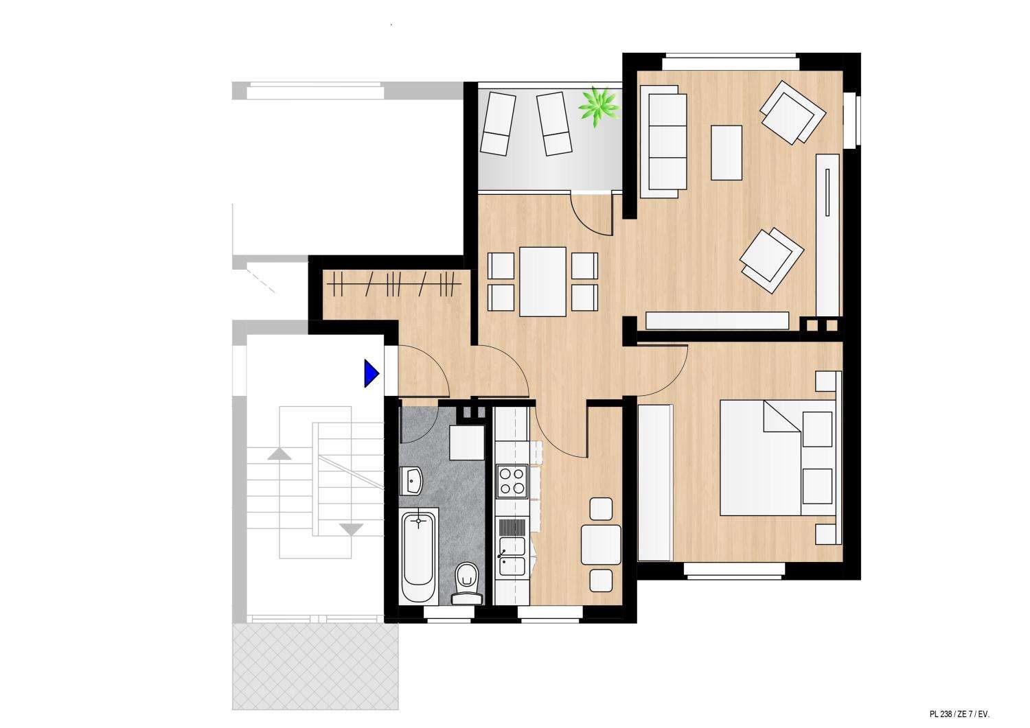 Thumbnail-Wohnung zum Mieten in Duisburg 435,00 € 58 m²