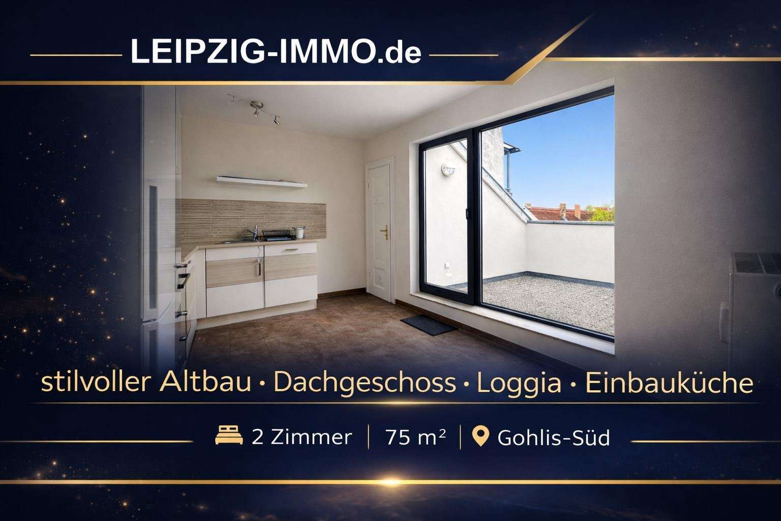 Thumbnail-Wohnung zum Mieten in Leipzig-Gohlis 820,00 € 74.63 m²