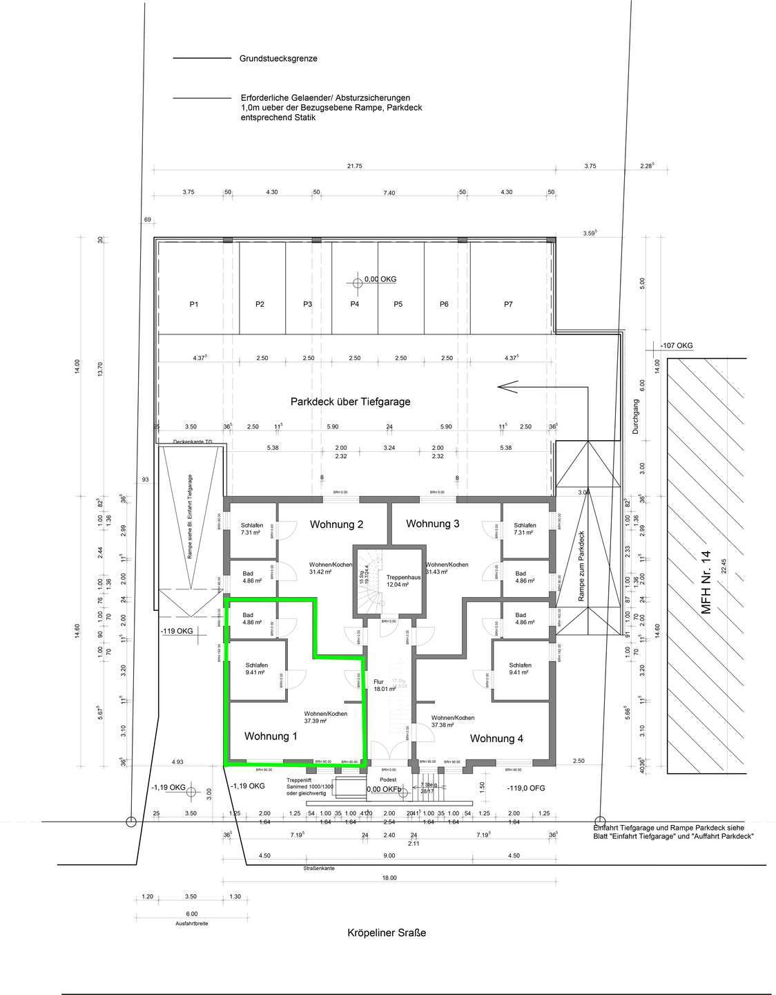 Thumbnail-Wohnung zum Mieten in Bad Doberan 735,00 € 52.54 m²