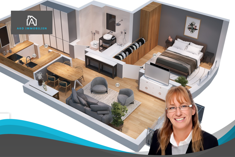 Thumbnail-Wohnung zum Kaufen in Mainz 215.000,00 € 50 m²