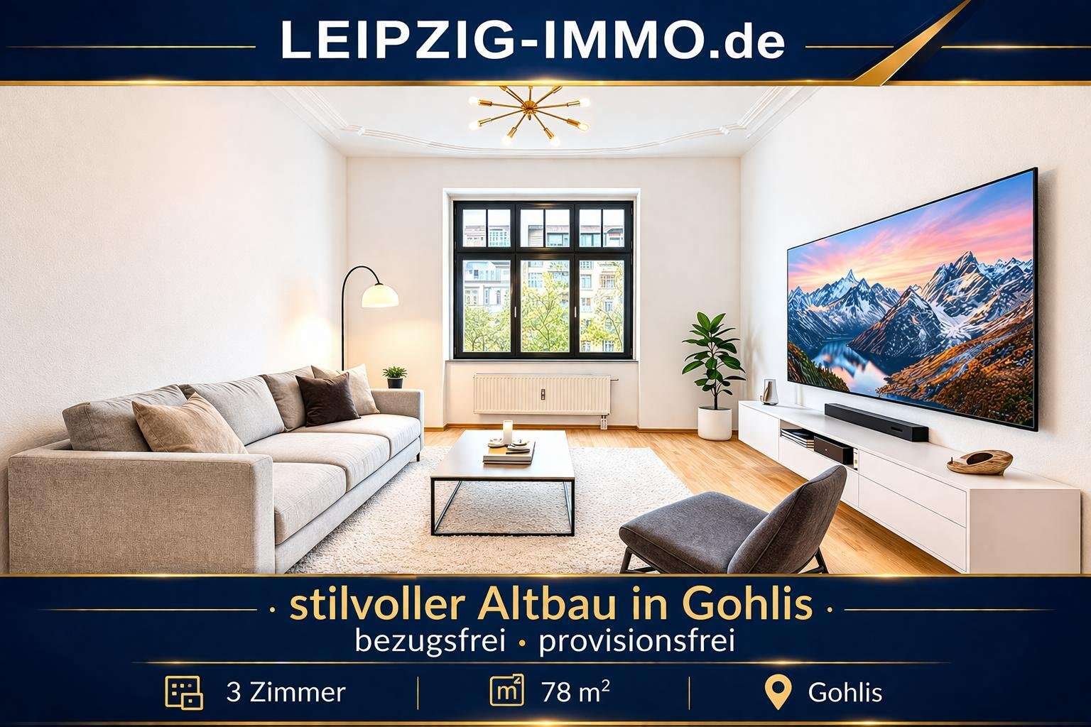 Thumbnail-Wohnung zum Kaufen in Leipzig 249.000,00 € 78.04 m²