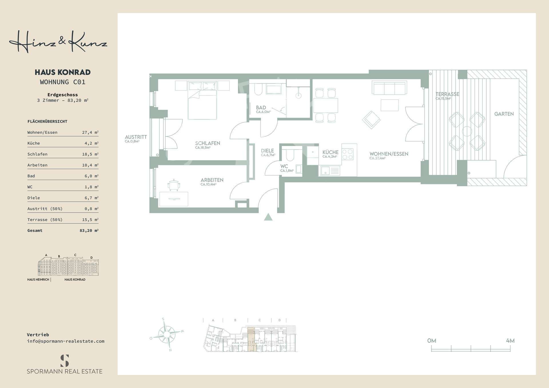 Thumbnail-Wohnung zum Kaufen in Düsseldorf 762.300,00 € 83.8 m²
