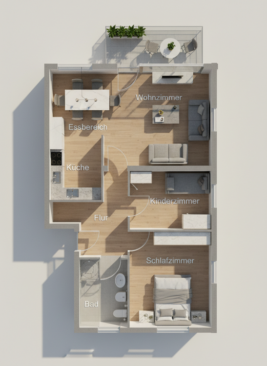 Thumbnail-Wohnung zum Kaufen in Seligenstadt- Klein Welzheim 265.000,00 € 71.3 m²