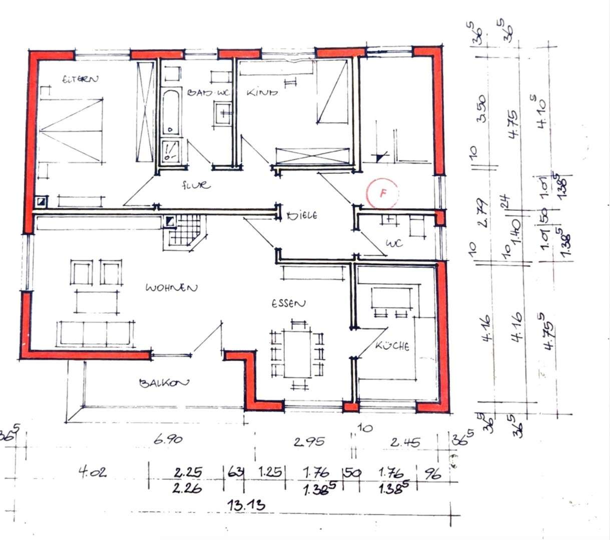 Thumbnail-Wohnung zum Mieten in Beuren (Hochwald) 800,00 € 107 m²