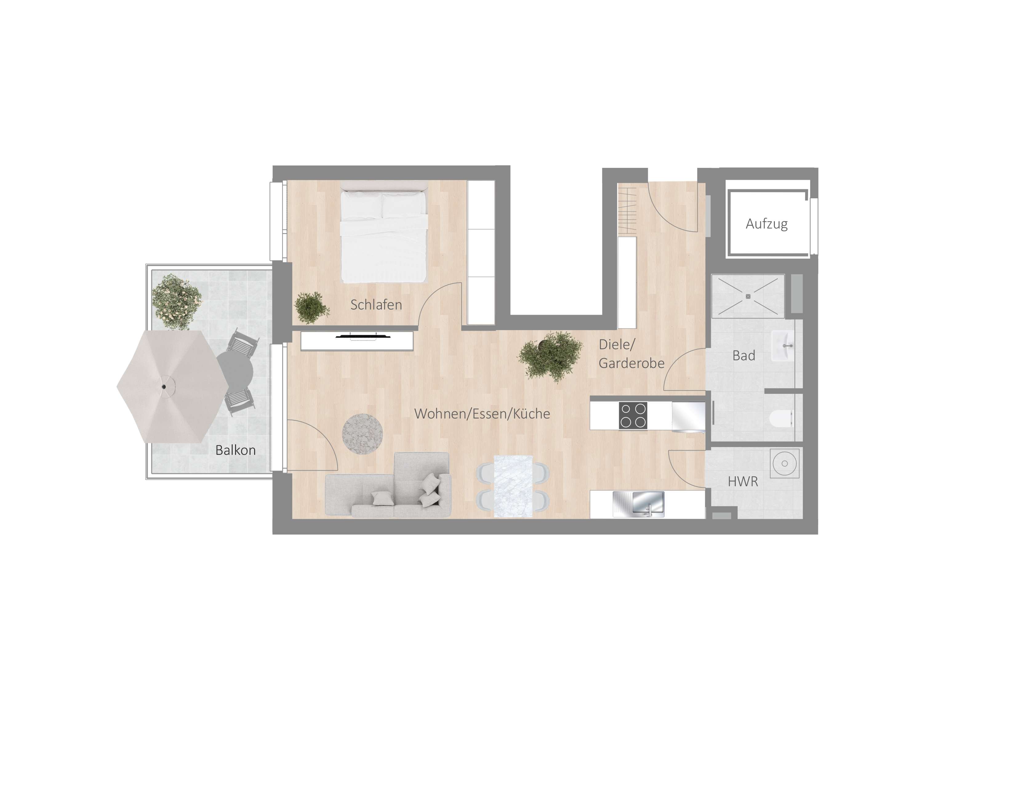 Thumbnail-Wohnung zum Mieten in Besigheim 1.030,00 € 64.75 m²