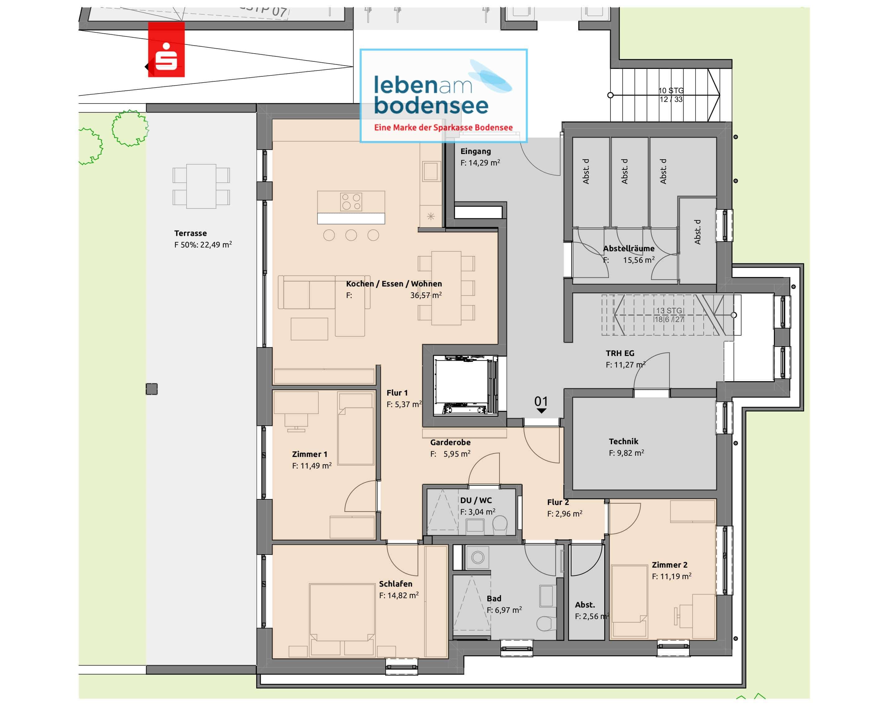 Thumbnail-Wohnung zum Kaufen in Tettnang 769.000,00 € 121 m²