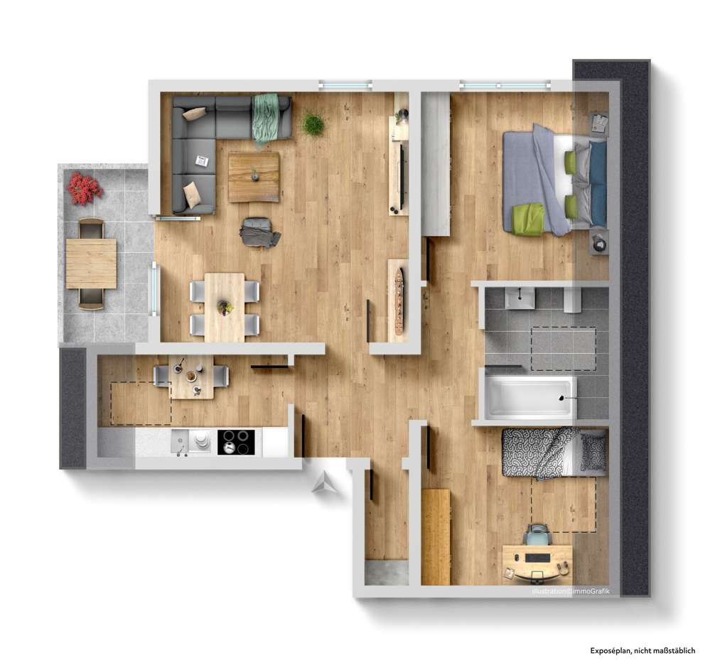 Thumbnail-Wohnung zum Kaufen in Lautertal Elmshausen 159.500,00 € 65 m²