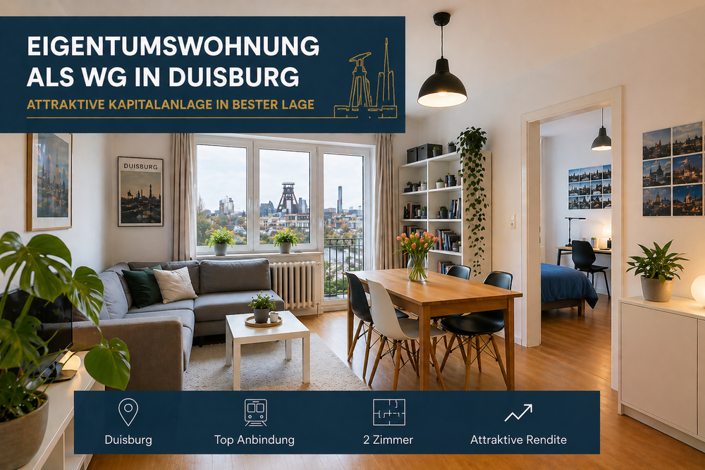Thumbnail-Wohnung zum Kaufen in Duisburg 131.670,00 € 59 m²