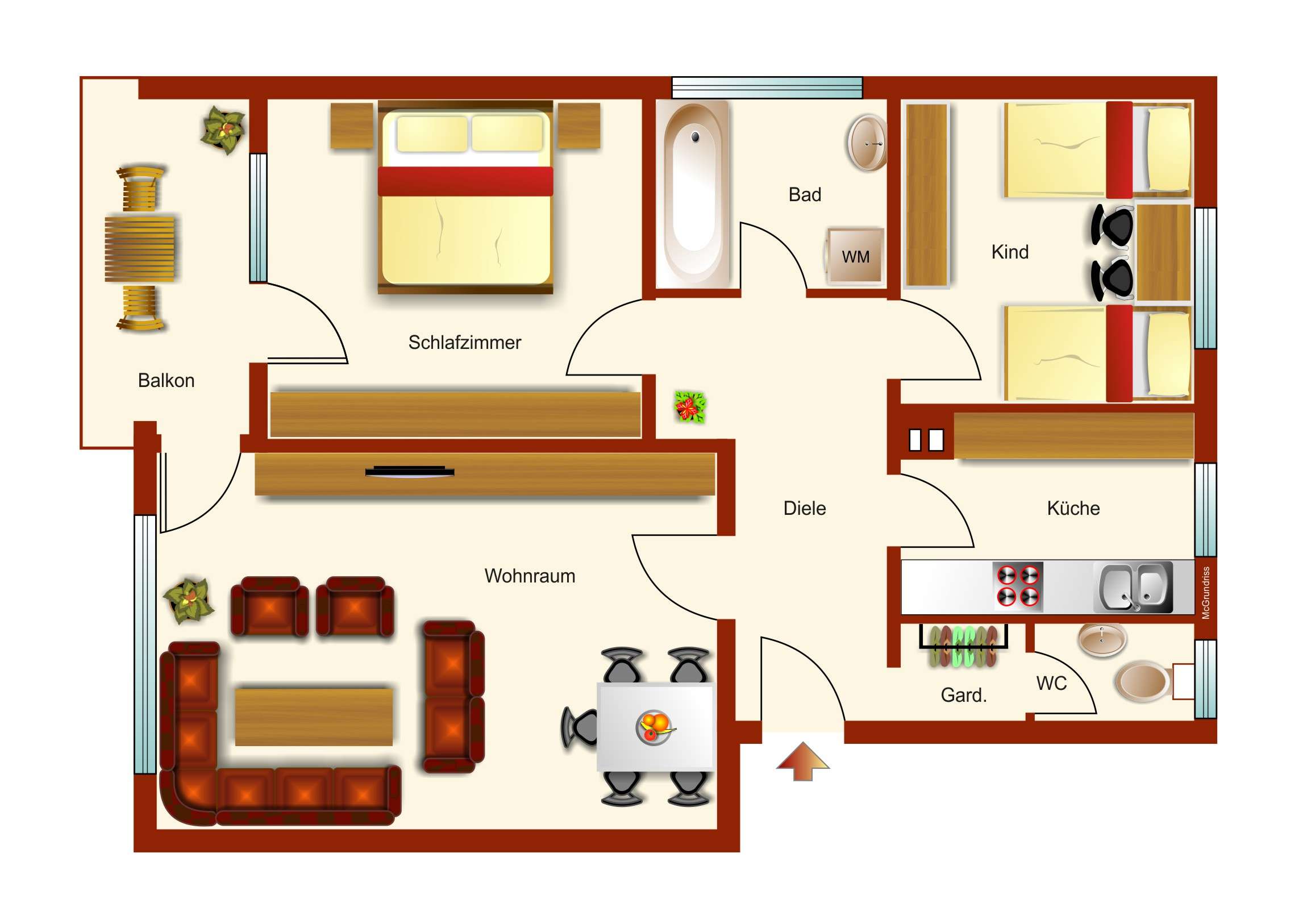 Thumbnail-Wohnung zum Kaufen in Ottenbach 190.000,00 € 76 m²