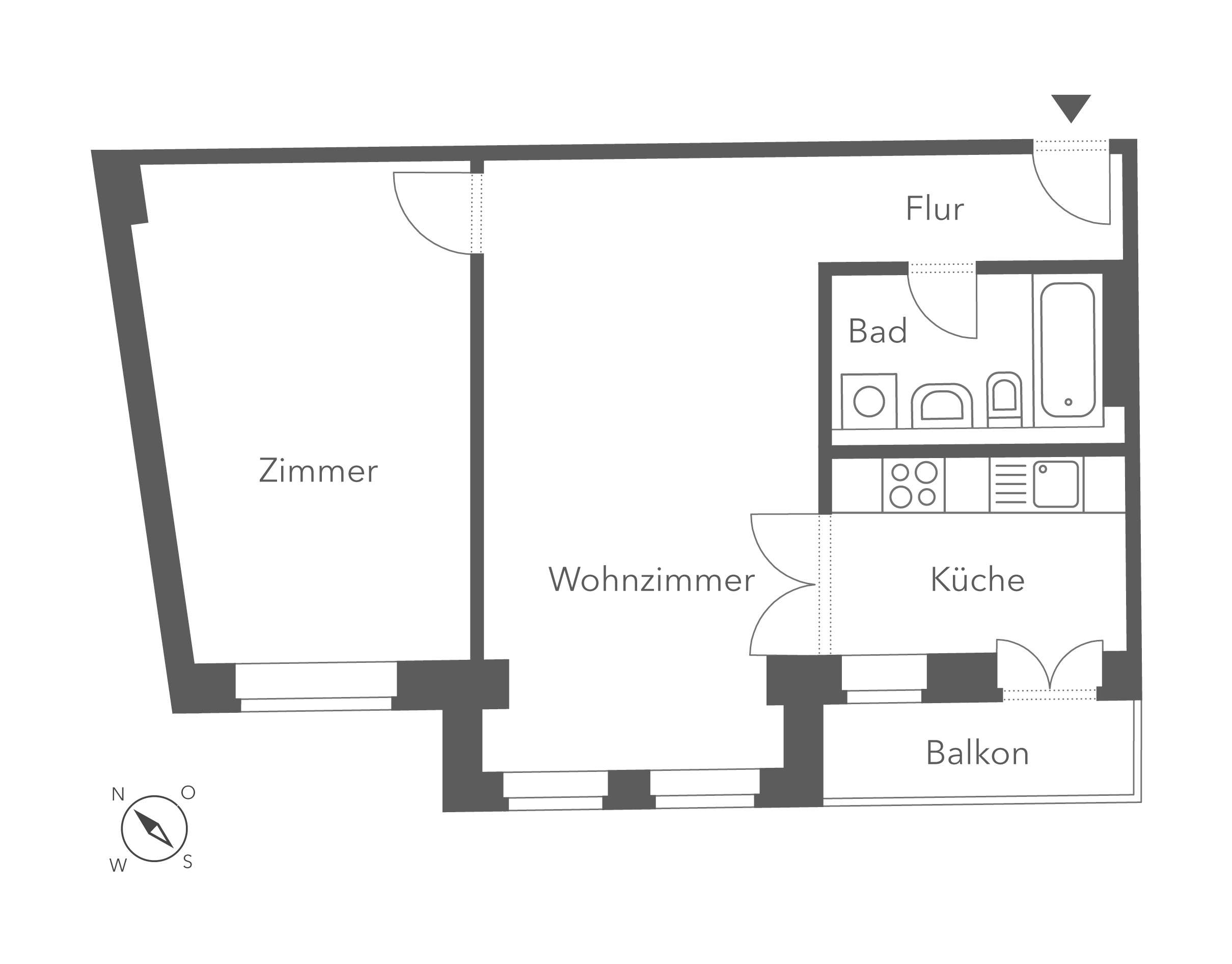 Thumbnail-Wohnung zum Mieten in Berlin 896,00 € 64 m²
