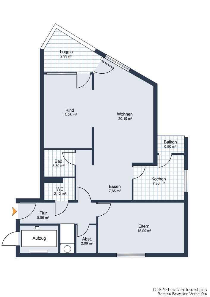 Thumbnail-Wohnung zum Kaufen in Freiburg im Breisgau 290.000,00 € 82 m²
