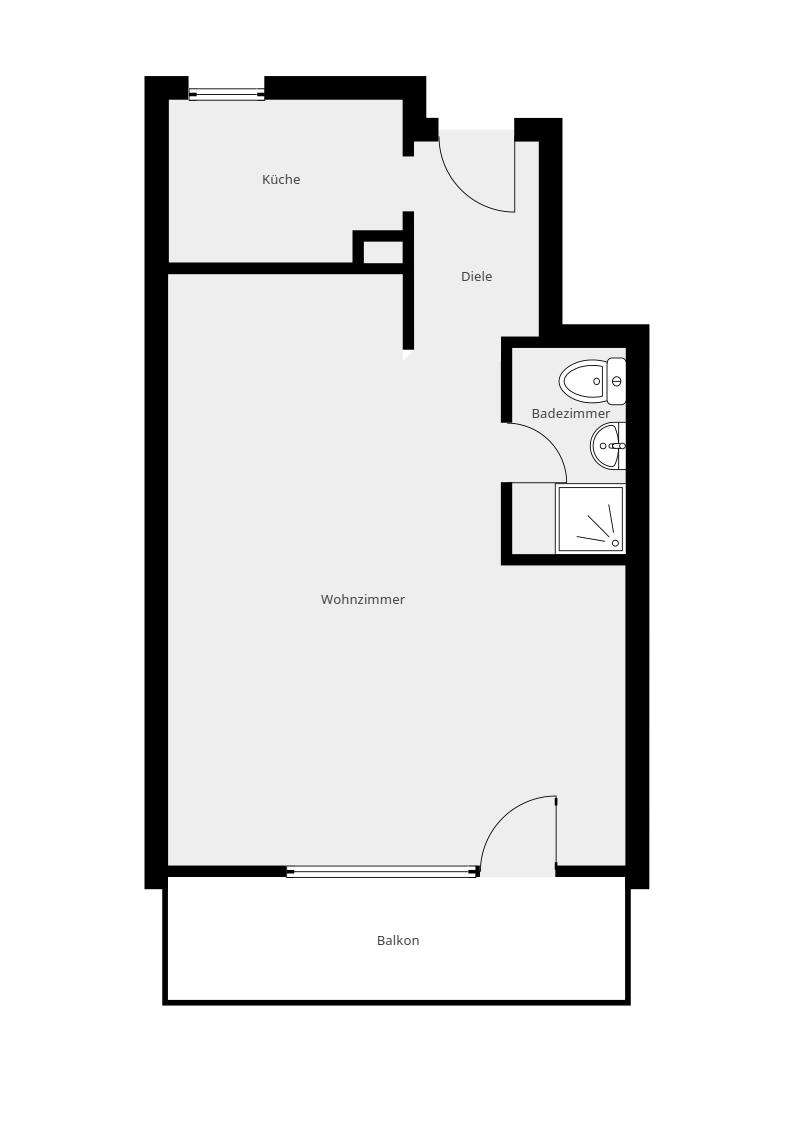 Thumbnail-Wohnung zum Mieten in Bad Breisig 400,00 € 36 m²